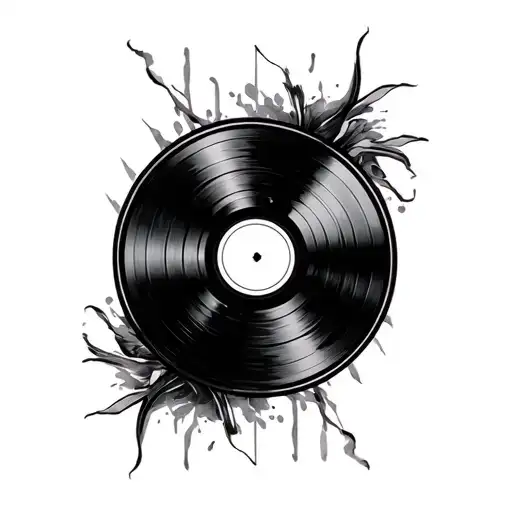 Vinyl Record Spinning