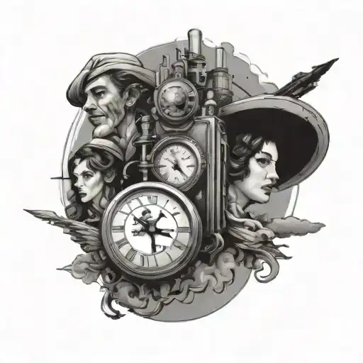 A Thrilling Composition Of A Time-traveling Adventure With Various Historical Eras Colliding