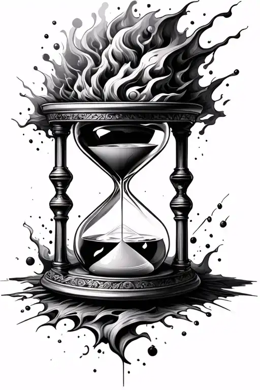 Hourglass Phoneix Erupting From It