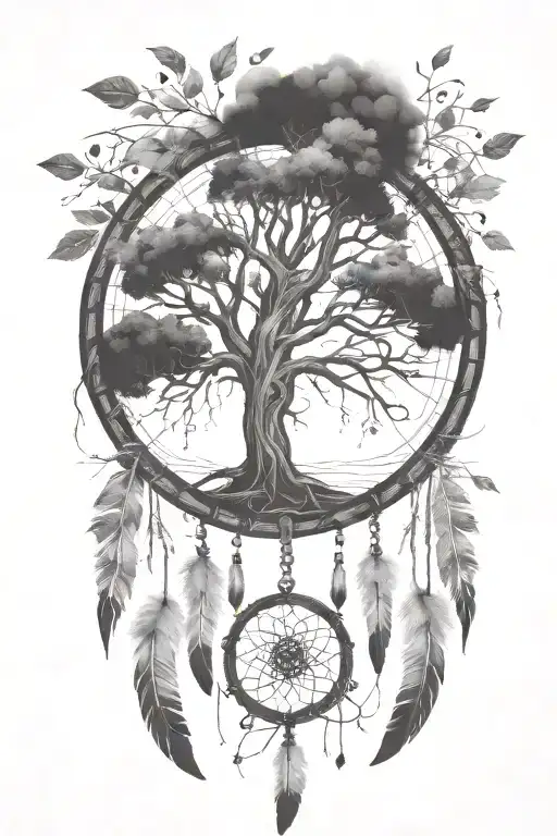 Life Tree Dream Catcher War Sci-fi