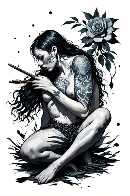 Match Struggling Against The Dark