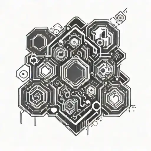 Circuits With Hexagon Inside