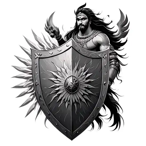 Suryaputra Karn Shield Character From Mahabhart