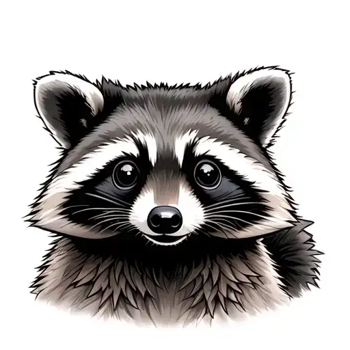 Cute Military Racoon