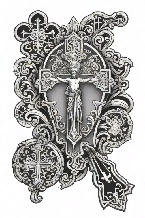 Orthodox With A Cross And An Icon