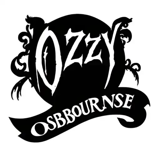 Ozzyy Osbournse Logo Incorporated Into The Design