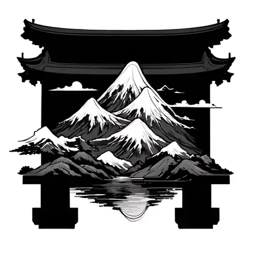 Japanese Style Mountain