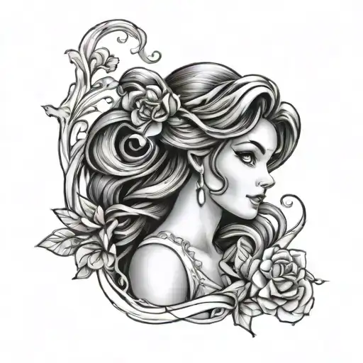 Ariel And Beauty And The Beast