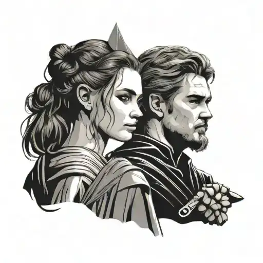 Minimalist Anakin And Padme Couples