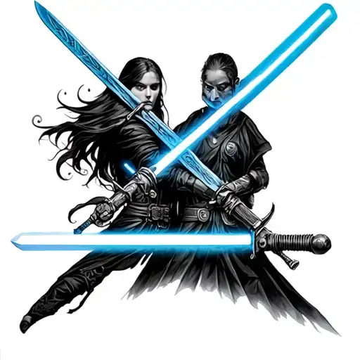 Light Saber Meets Narsel Sword