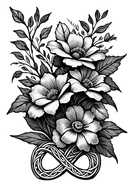 Celtic Motherhood Knot Flowers