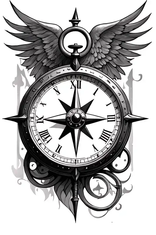 Compass And Clock