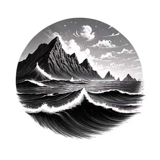 Ocean And Mountain
