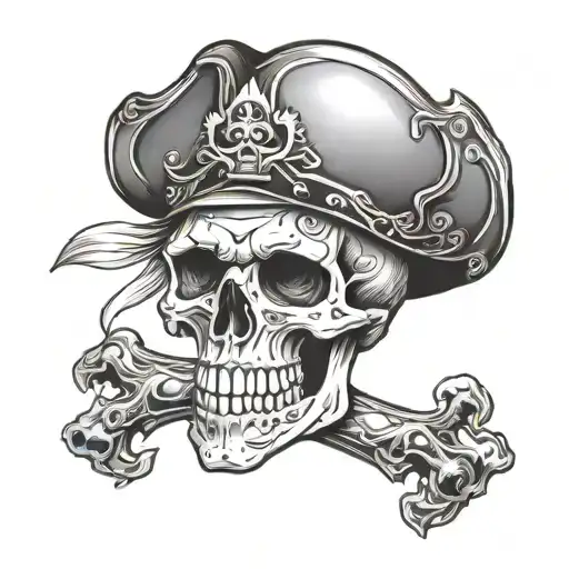 Skull Mexican Pirate Skull