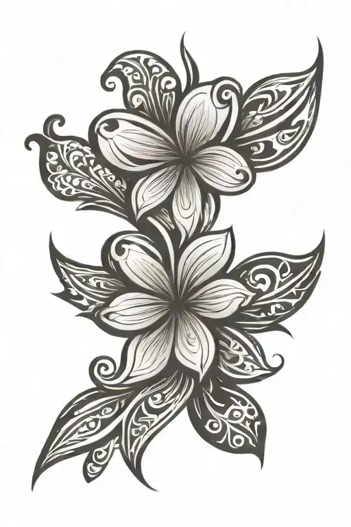 Heart Flower Tribal