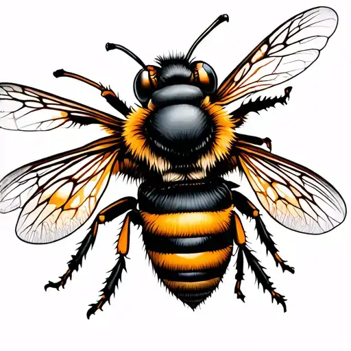 Honey Bee With Ghost