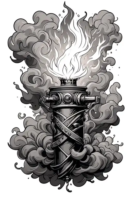 Tig Torch Surrounded By Smoke