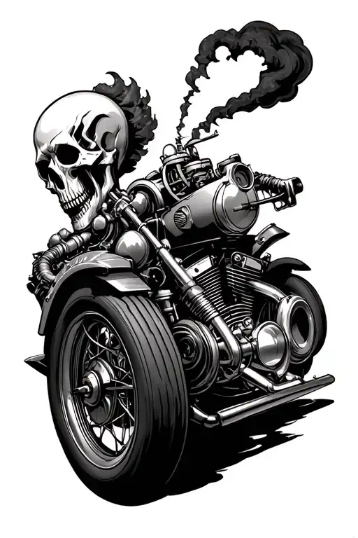 Steam Engine Ghost Rider