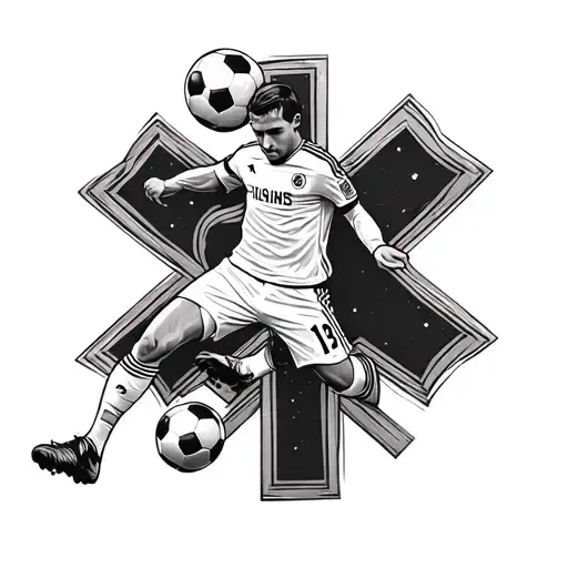 Maltese Cross And A Soccer Player