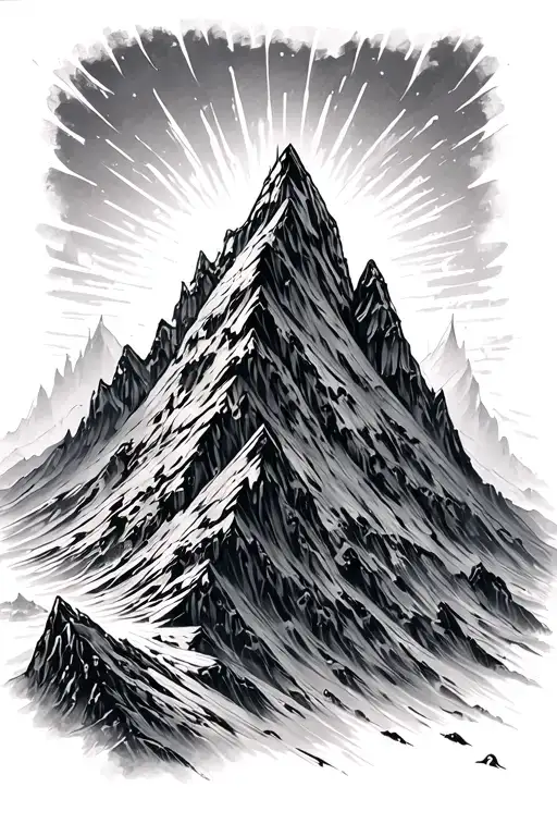 Machinist Tools Mechanisms Forming A Mountain