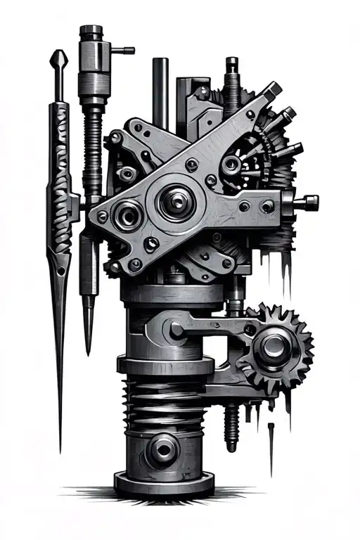 Machinist Tools Mechanisms Forming A Shape