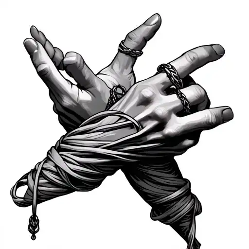 Hanging Tied Hands