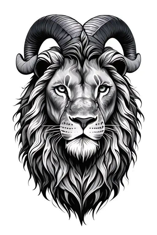 Lion And Rams Head