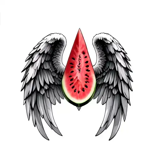 Watermelon Angel Wings