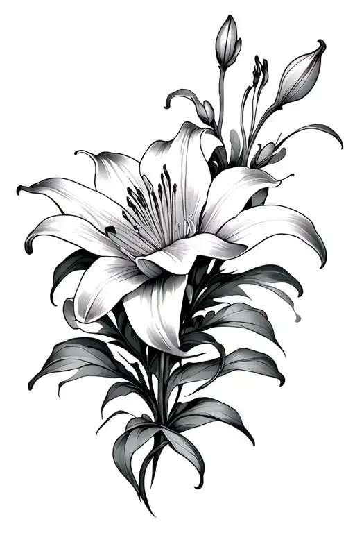 Long Flowy Lily Flower