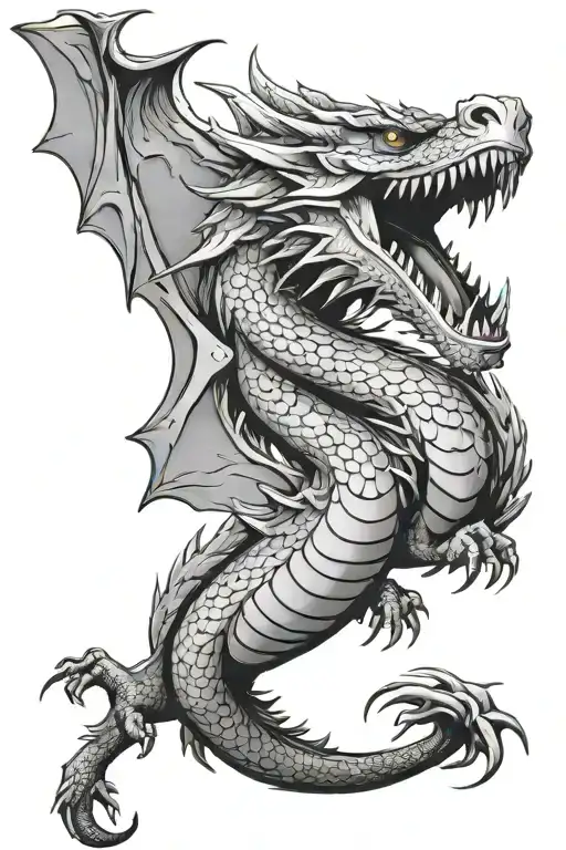 Roaring Dragon Flying