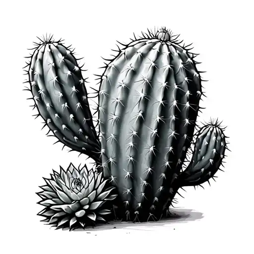 Cactus With Back Ground