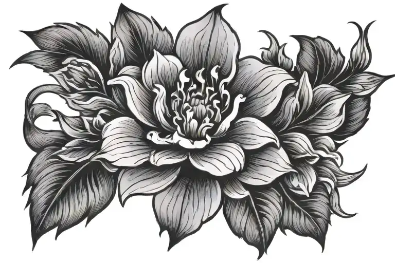 Flower Neotraditional