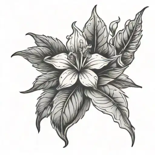 Tobaccoo Plant With Flower