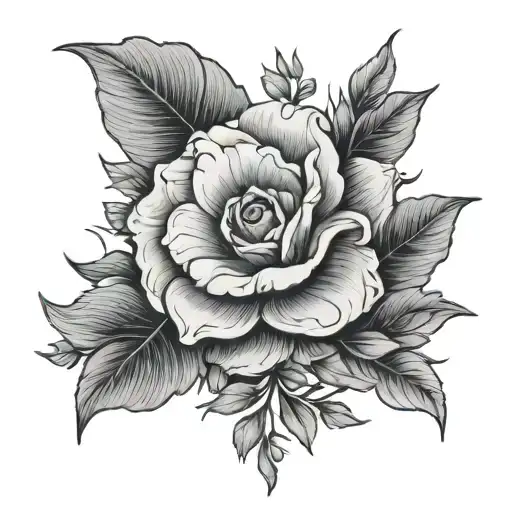 Flower With The Words No Matter What As The Stem
