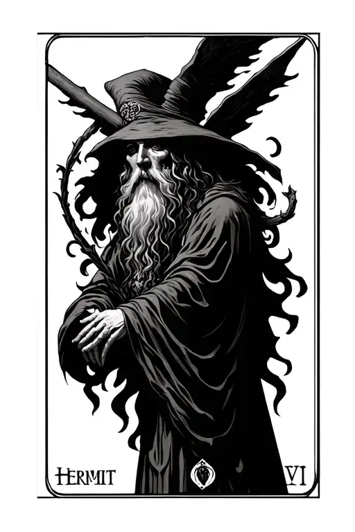 Hermit Tarot Card