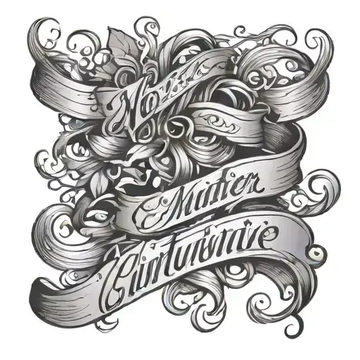 No Matter What Cursive Writing