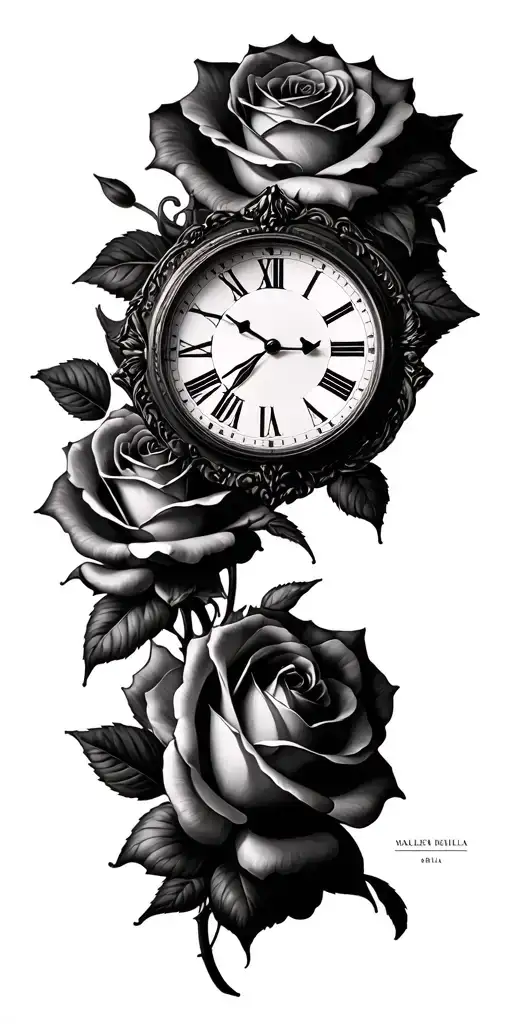 Roses Clock Harlem Charlee Willa