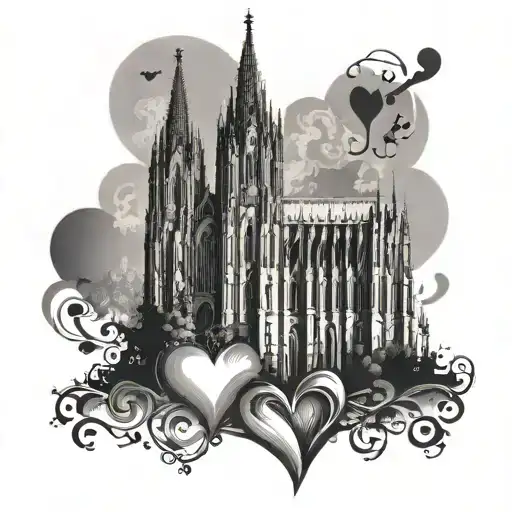 Cologne Cathedral And Heart