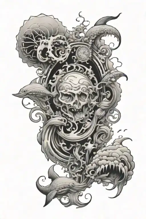 Sea Theme Leg Sleeve