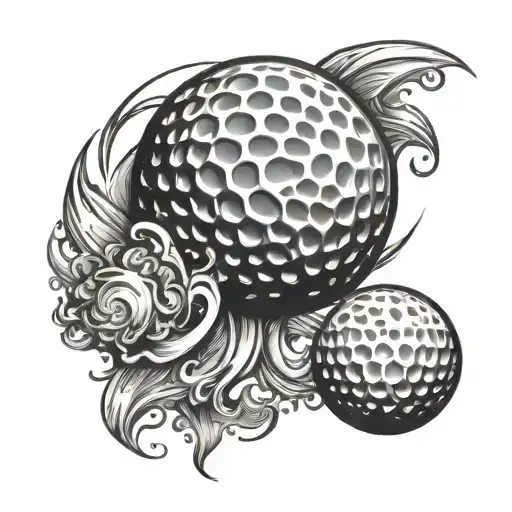 Golf Ball Surrounded