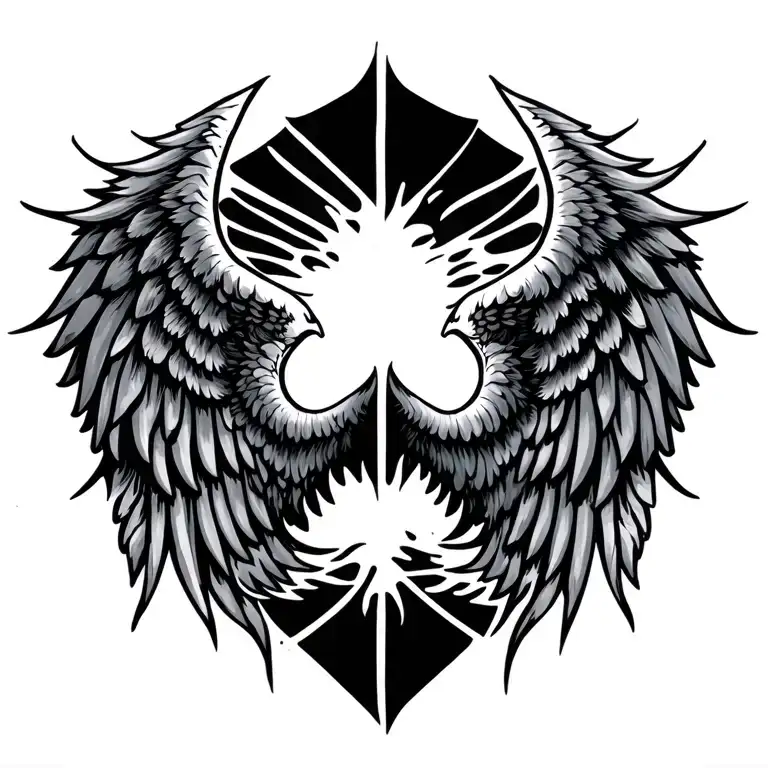 Tribal Wings Spread Wide