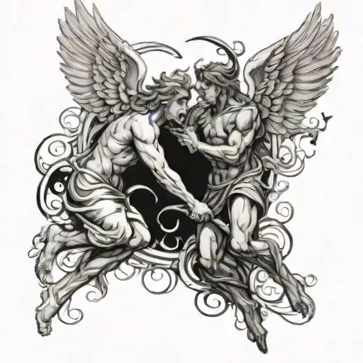 Angels Fighting Demons