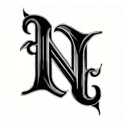 Create A Tattoo Design Combining P N A G Letters