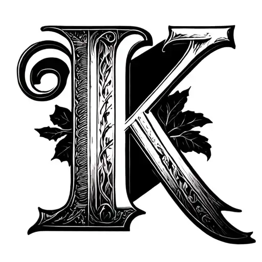 Roman Letter I V And K