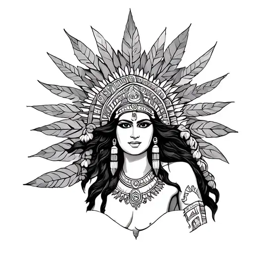 Inca Goddess Leg Sleeve