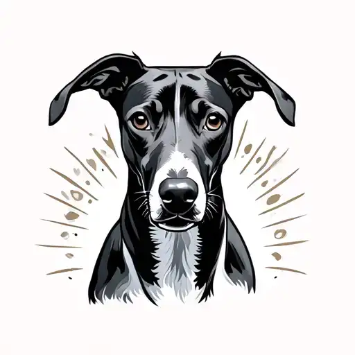 Whippet Dog Gangster