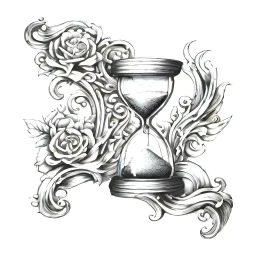 Hour Glass Time Waits For No One