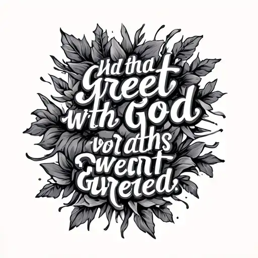 Antique Rome And Greet God With Words
