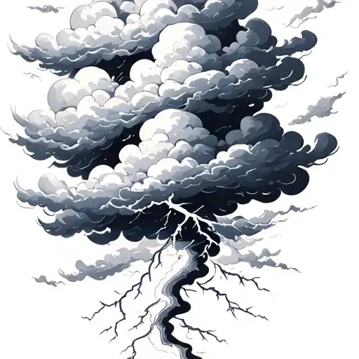 Clouds With Lightning