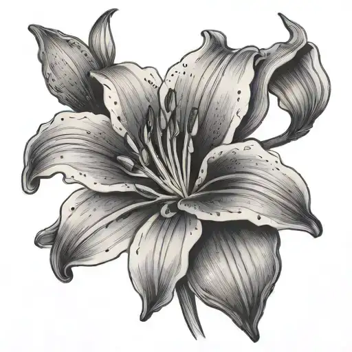 Lily Flower With Stem